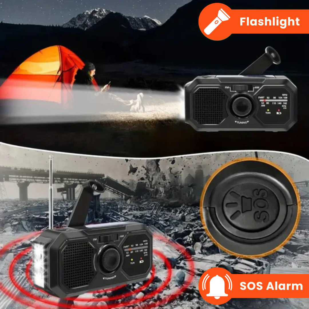 Ultimate Survival Radio – Solar and Hand Crank Power | ribuella
