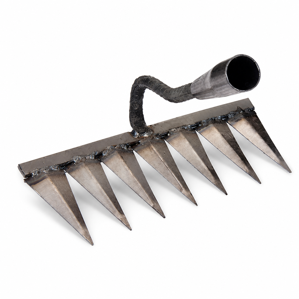 Ultra-Sharp Carbon Steel Garden Rake (4–7 Tines) | ribuella