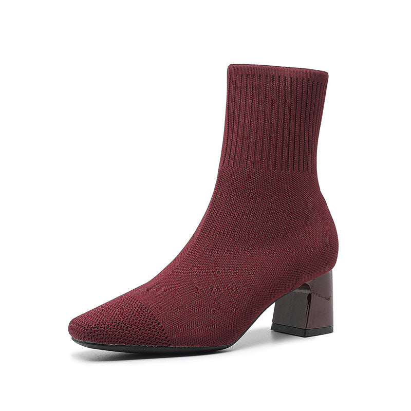 Bottines Chaussettes à Talons