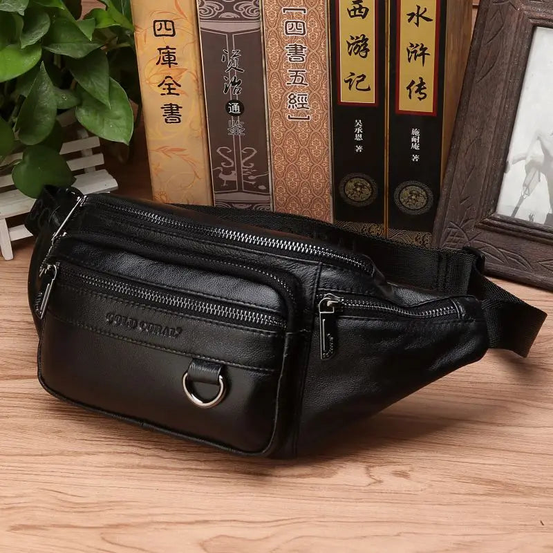 Stylish Genuine Leather Crossbody Bag for Men with Ample Storage | ribuella