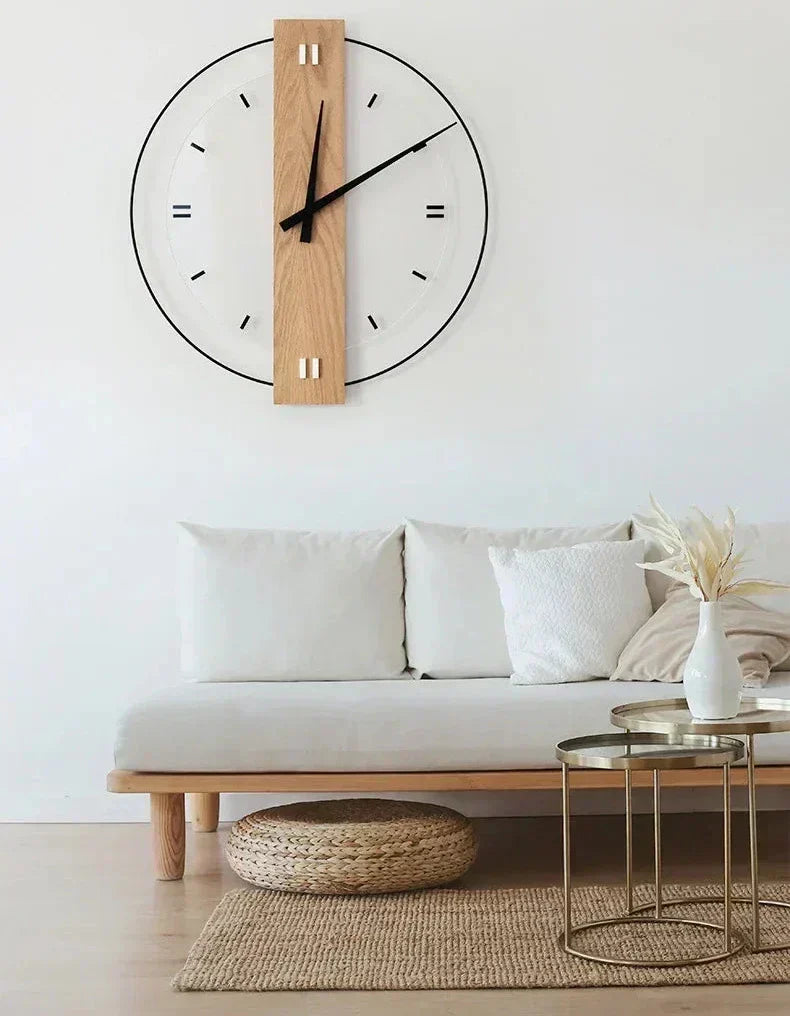 TranquilTime Minimalist Wooden Wall Clock - Modern Serenity | ribuella