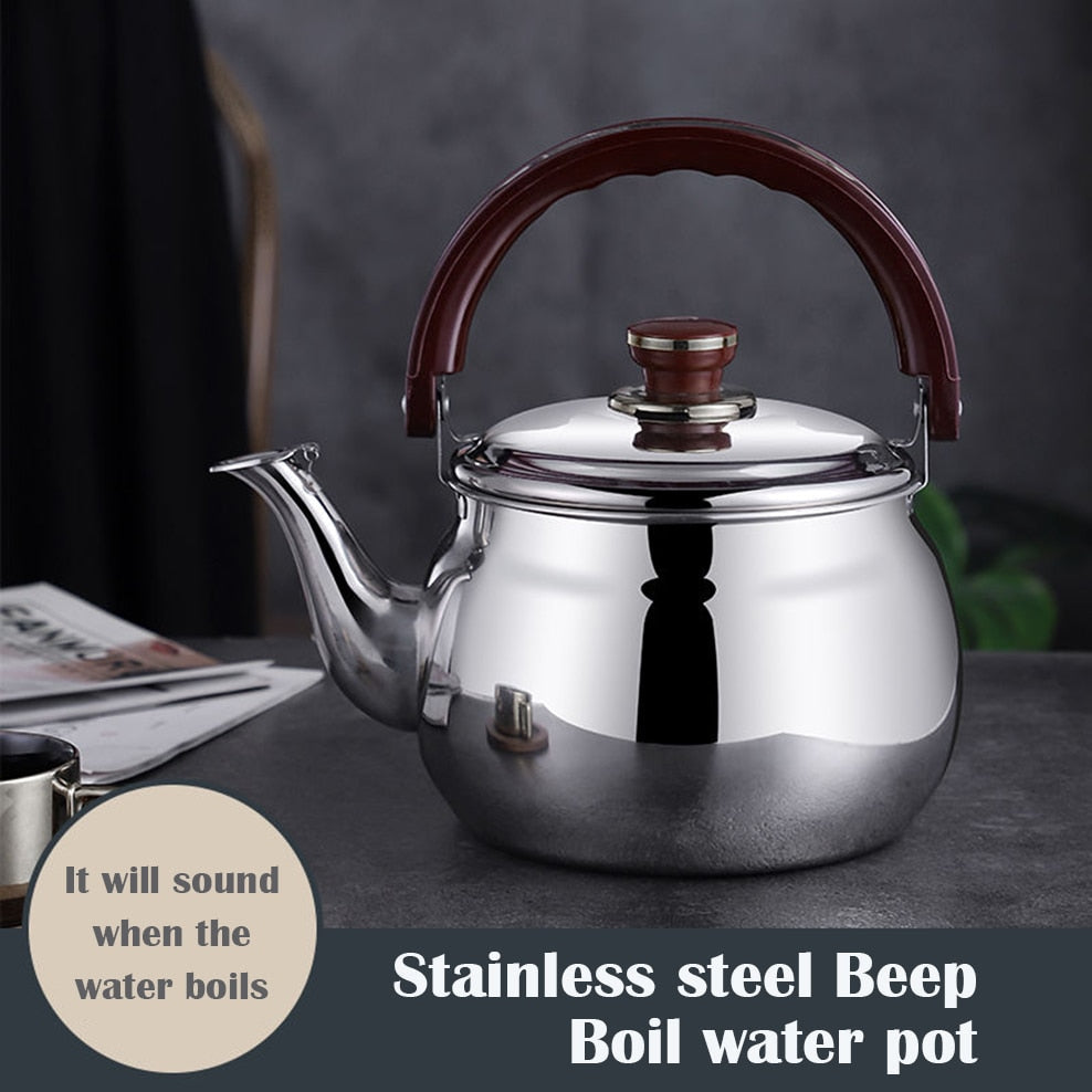 SwiftBoil - Premium Stainless Steel Whistling Kettle with Comfortable Grip | ribuella