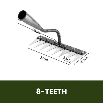 TerraEdge Carbon Steel Weed Rake | Effortless Power That Protects and Revives Your Garden | ribuella