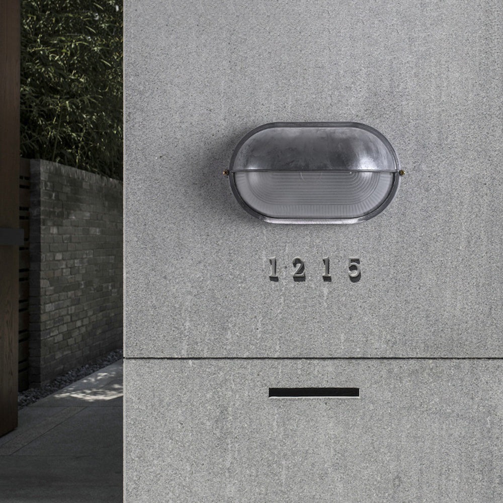 Vorn Modern Oval Outdoor Waterproof Wall Lamp, 2 Color Options
