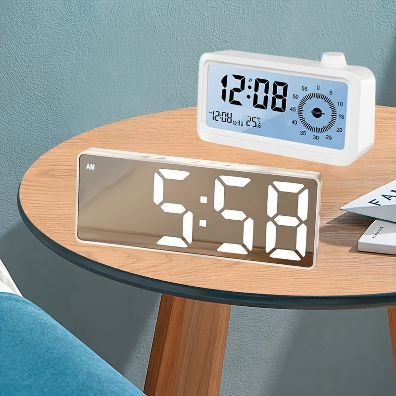 Digital Sunrise Alarm Clock Soft Light Simulation, Automatic Snooze