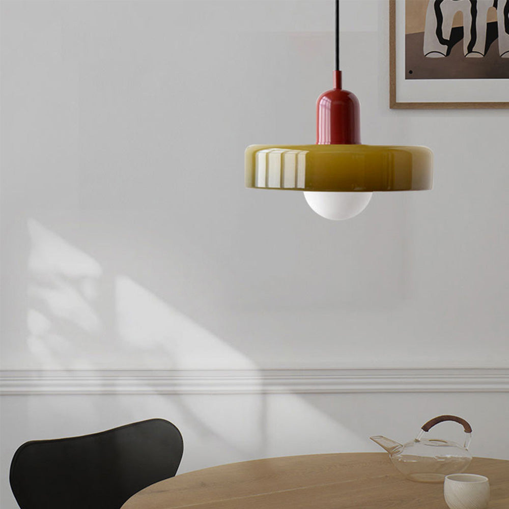 Moderne gekleurde plafondhanglamp, artistieke hanglamp