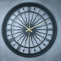 Horloge murale analogique ronde et silencieuse en fer forgé 3D | ribuella