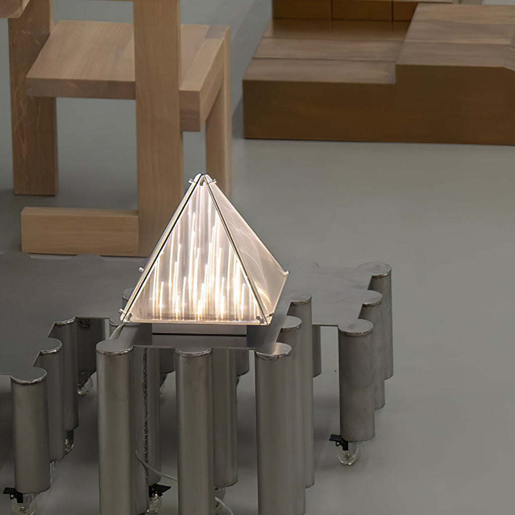 Fragment Table Lamp Modern Triangle Geometry Integrated Led Lighting