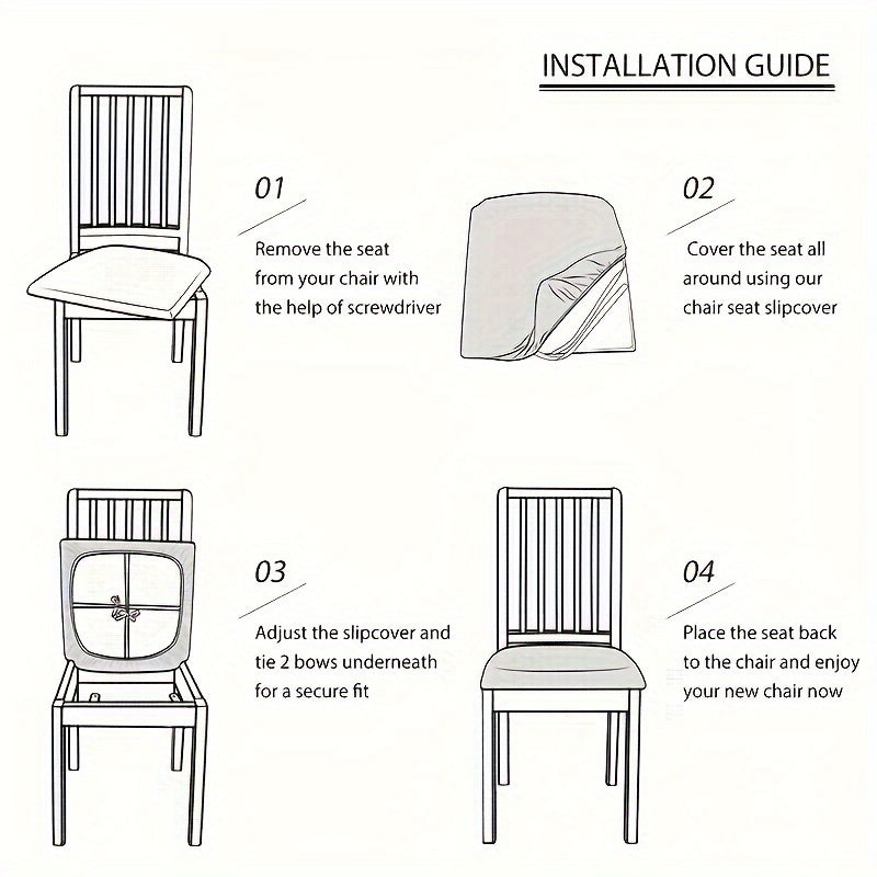 Revitalize Your Dining Chairs with Elegant Stretch Covers | ribuella