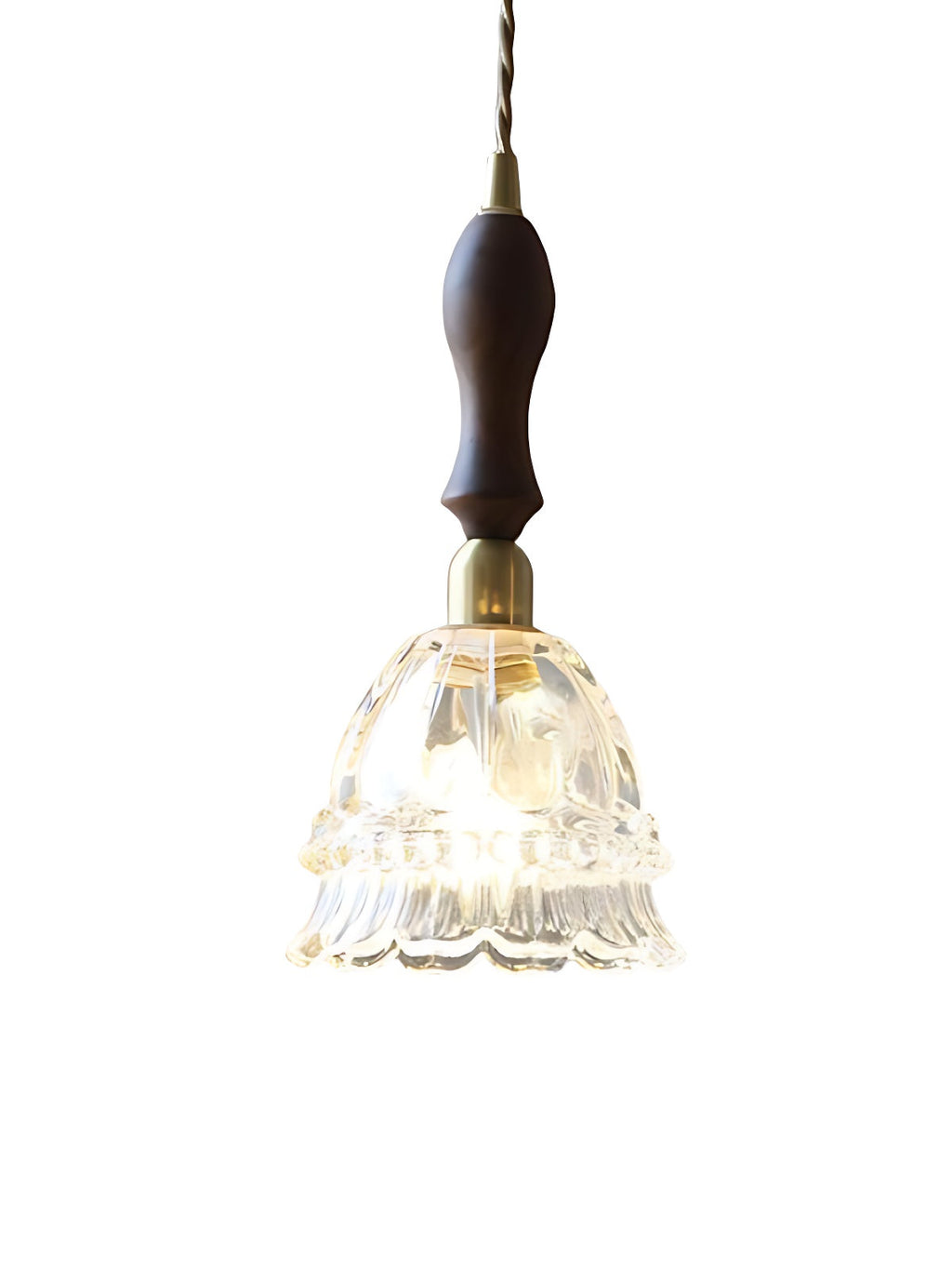 Glass Jellyfish Pendant Light M38, French Pastoral, Compact