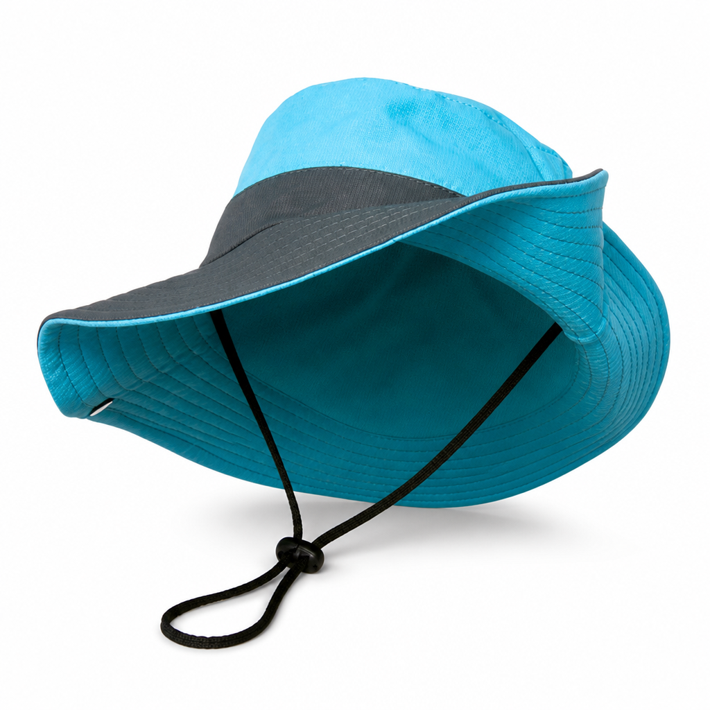 UPF 50 Breathable Foldable Sun Hat (Ponytail Hole & Chin Strap) | ribuella