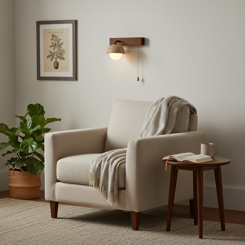 Gabin Wall Lamp, Minimalist Hardwired Fixture, AC 110V G4 Socket Base