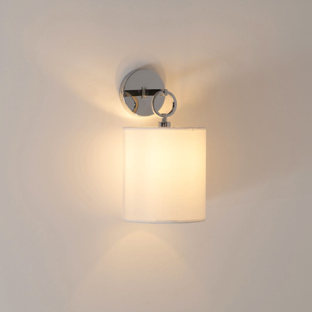 Full Circle Wall Sconce, Sculptural Ring Shade, Soft Ambient Lighting