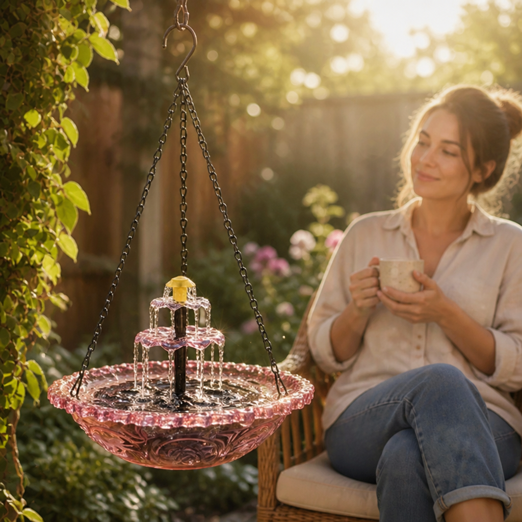 SunStream | Transform Your Garden into a Soothing Sanctuary of Sunlit Water and Wildlife | ribuella