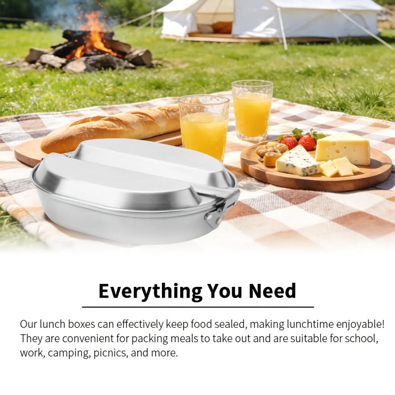Cutie pentru prânz din oțel inoxidabil, pentru camping și activități în aer liber | ribuella