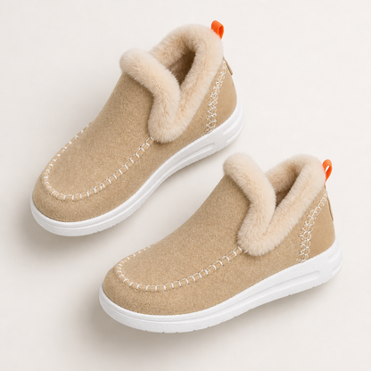 StrideEase – Warm Faux Fur-Lined Slip-On Winter Boots | ribuella