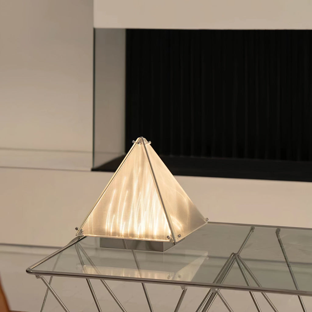 Fragment Table Lamp Modern Triangle Geometry Integrated Led Lighting