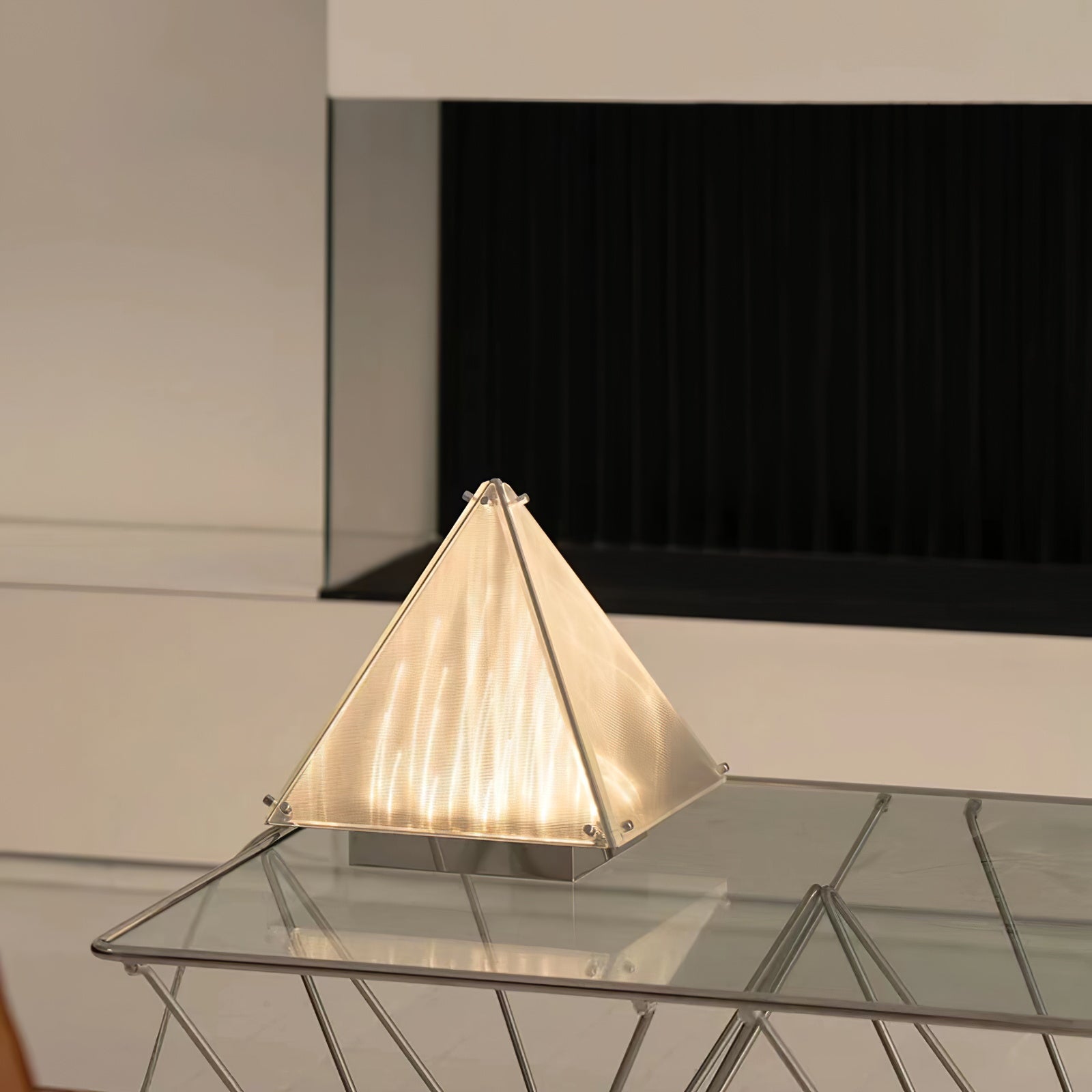 Fragment Table Lamp Modern Triangle Geometry Integrated Led Lighting
