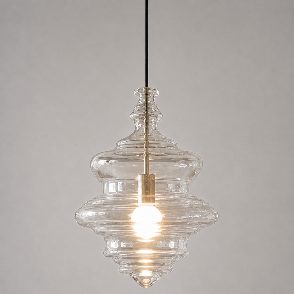 Suspension moderne en verre avec structure LED suspendue réglable pour l’éclairage de la cuisine | ribuella