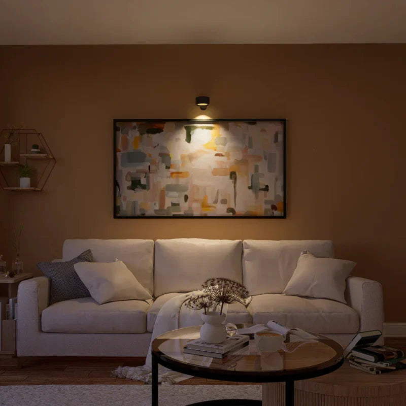 Magnetyczna bezprzewodowa lampa ścienna z regulacją jasności, ładowana, obracana o 360°