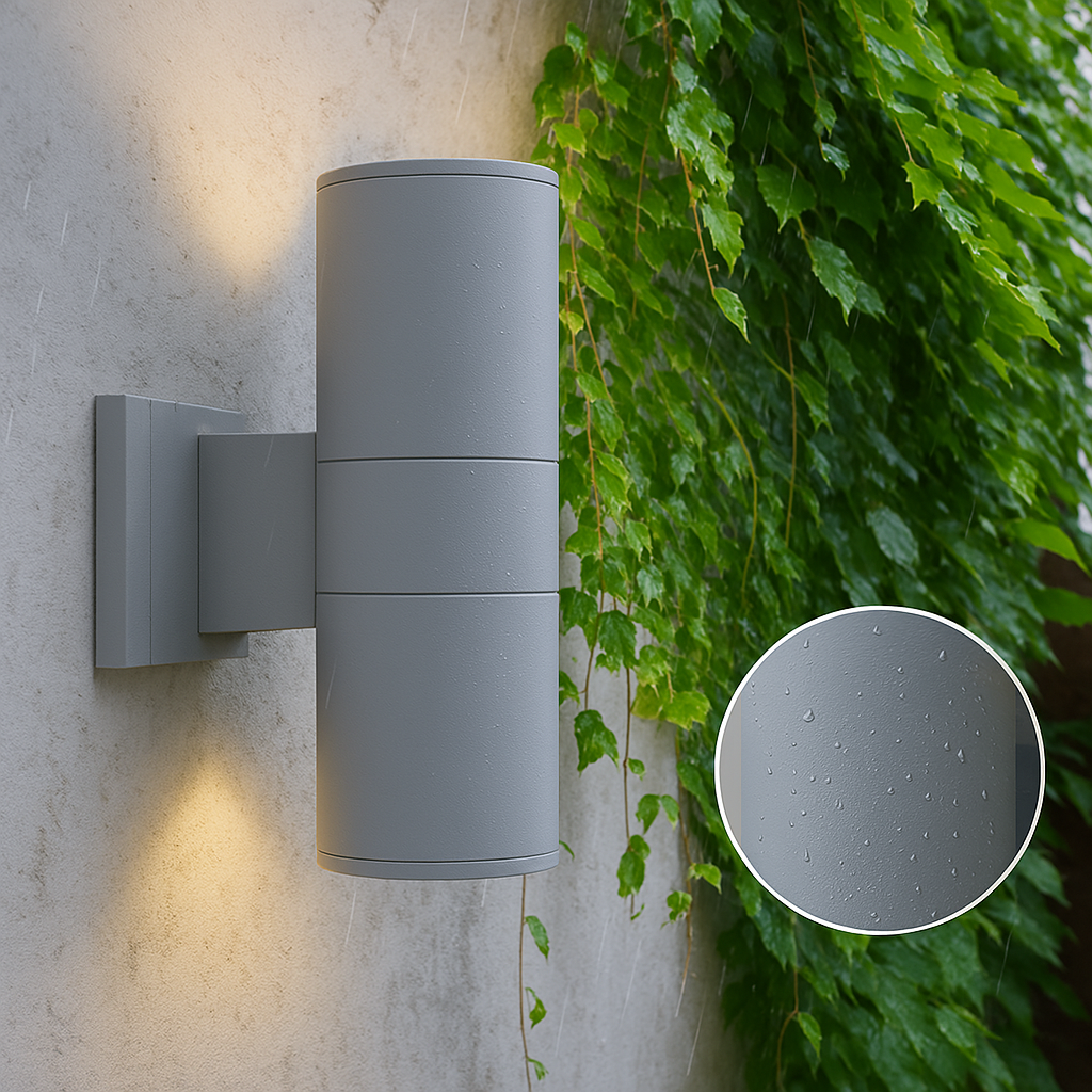 مصباح حائط خارجي عصري بتقنية LED — تصميم انسيابي