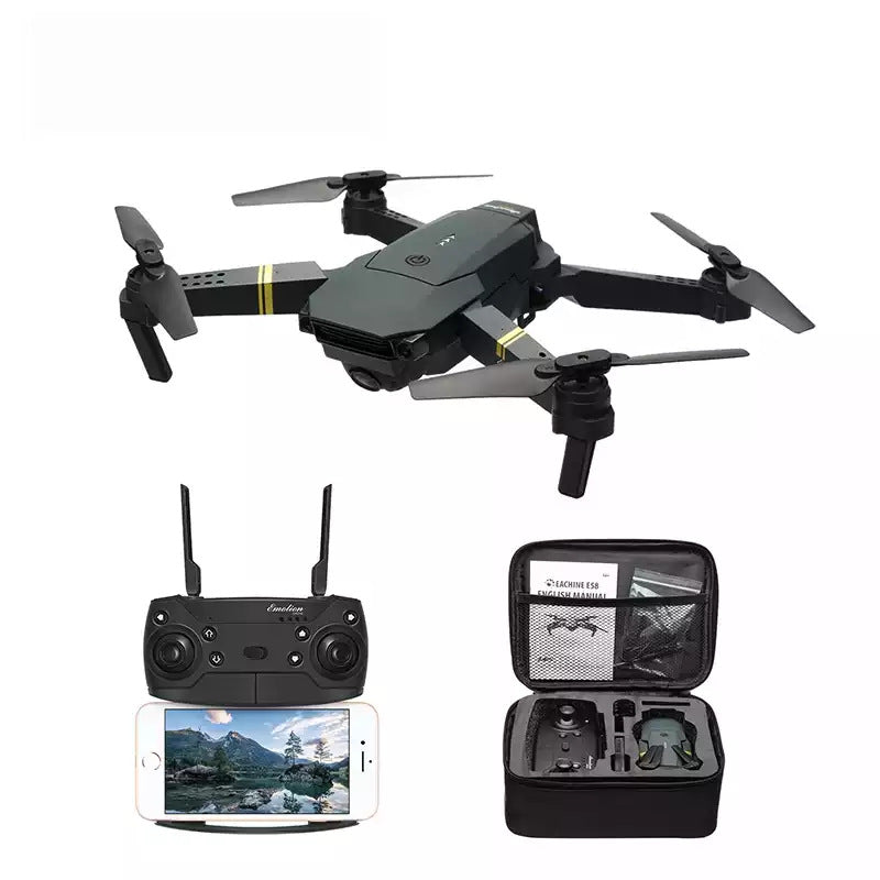Zusammenklappbare 4K-Minikamera-Drohne – WLAN-FPV-Quadrokopter mit reaktionsschneller Fernbedienung