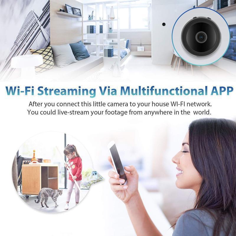 1080p Wi-Fi-minikamera med 150 graders synsfelt til autocampere og trailere