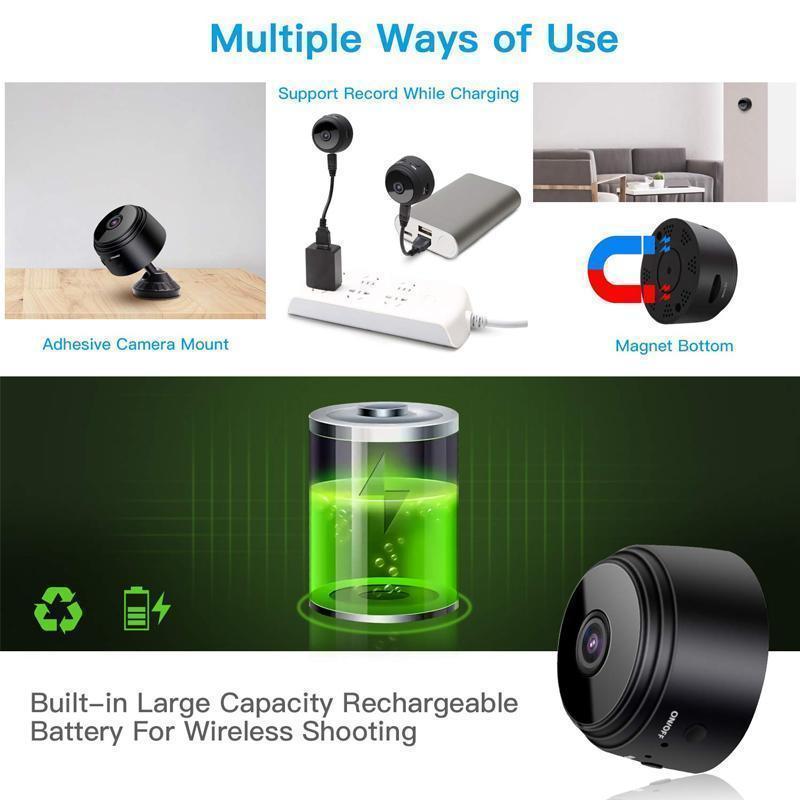 1080p WiFi Mini Camera With 150 Degree View For RVs And Trailers