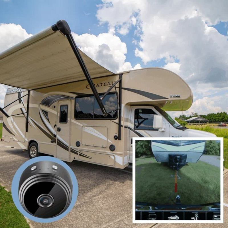 1080p Wi-Fi-minikamera med 150 graders synsfelt til autocampere og trailere