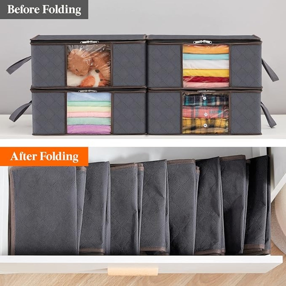 Grande housse de rangement pour armoire anti-poussière - design pliable