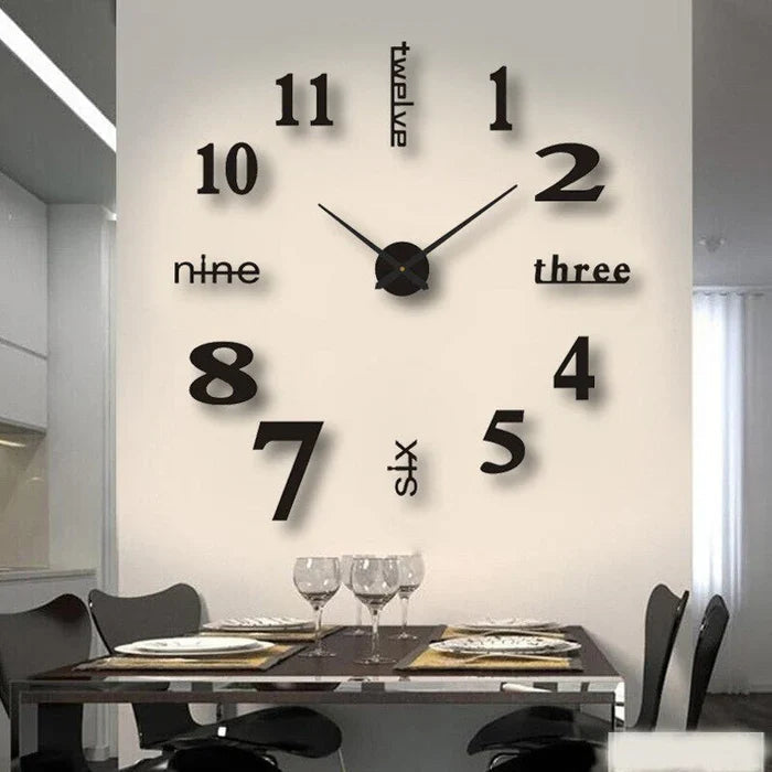 Round Wall Clock Quiet Sweep Movement Elegant Minimalist Dial Design