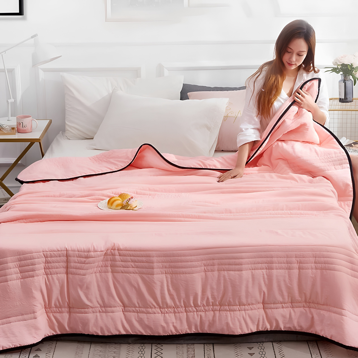 Coperta rinfrescante termoregolante per dormire - Comfort adattivo
