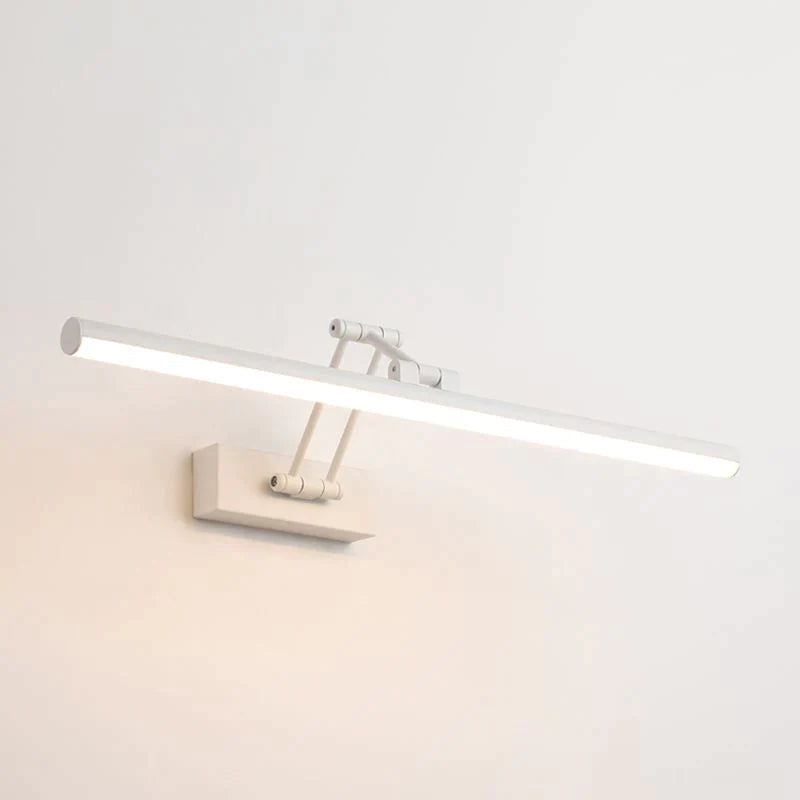 Volo moderne lineare Schminkspiegel-Wandleuchte aus Metall mit LED und Spiegel