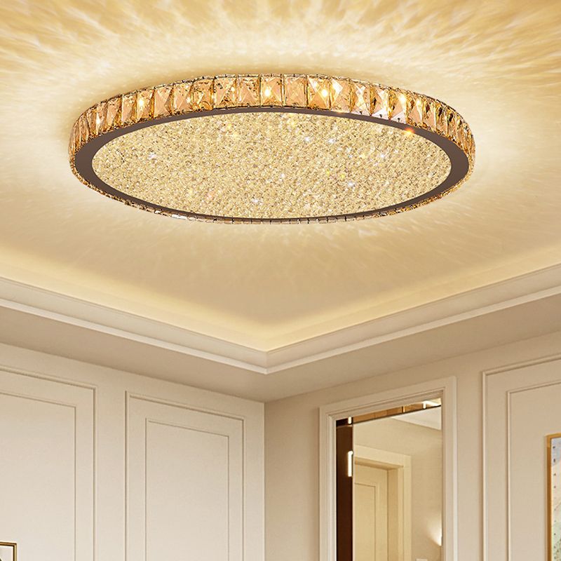 Eliza Luxury Ceiling Light With 3D Octagonal Crystal Jewel