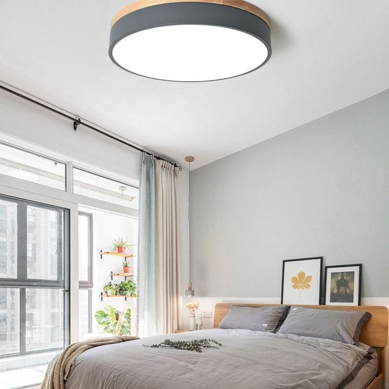 Round Smart Dimmable Ceiling Light, Contemporary Design, 10 Square Meter Coverage