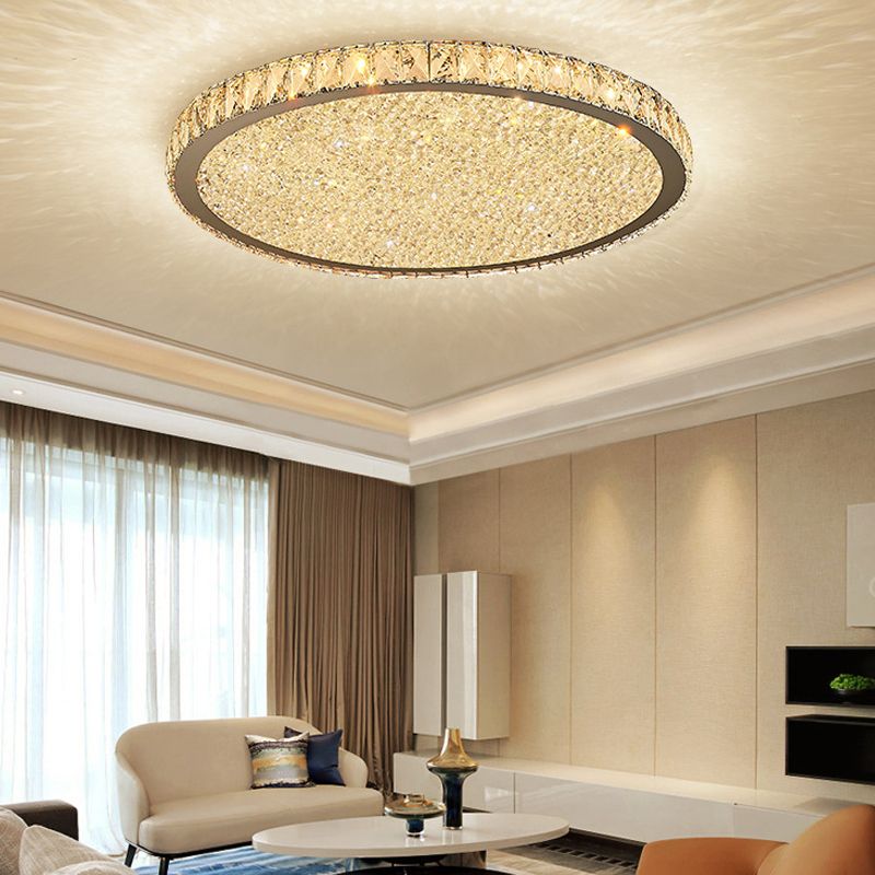 Eliza Luxury Ceiling Light With 3D Octagonal Crystal Jewel