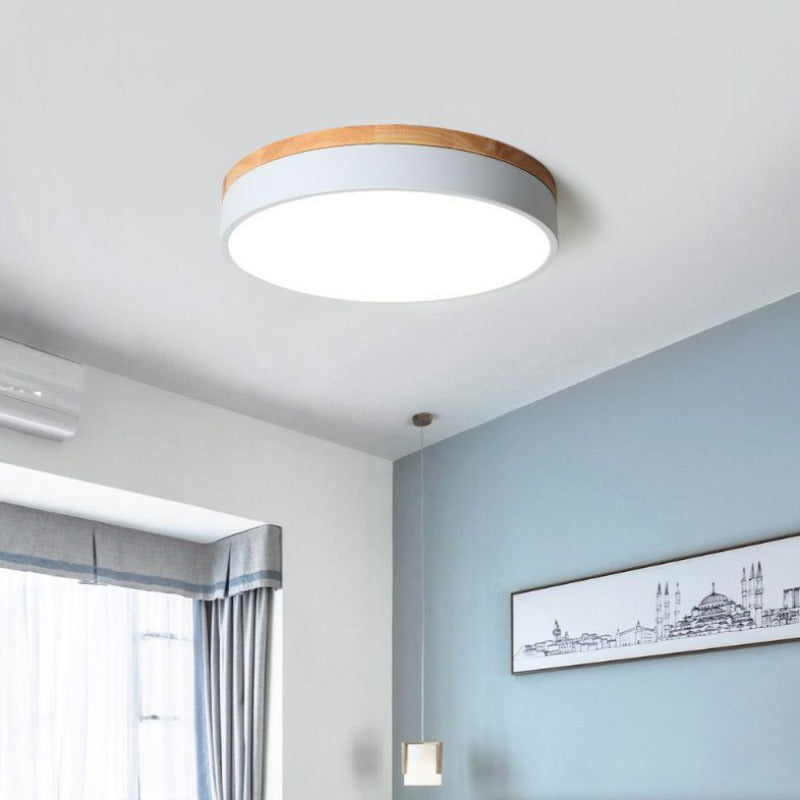 Round Smart Dimmable Ceiling Light, Contemporary Design, 10 Square Meter Coverage