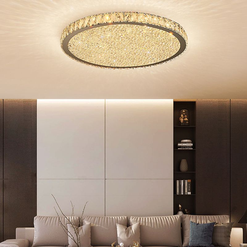Eliza Luxury Ceiling Light With 3D Octagonal Crystal Jewel