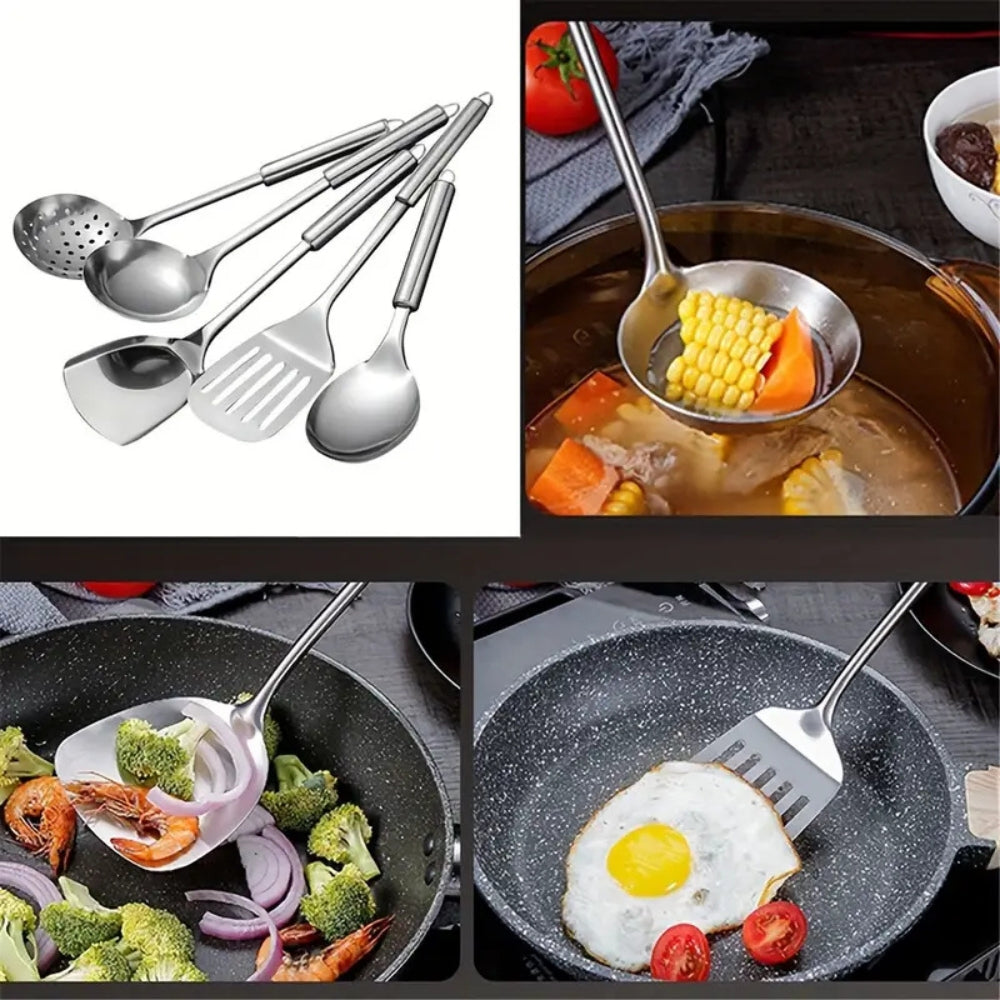 5dílná prémiová sada kuchyňského náčiní — odolné provedení a elegantní moderní design