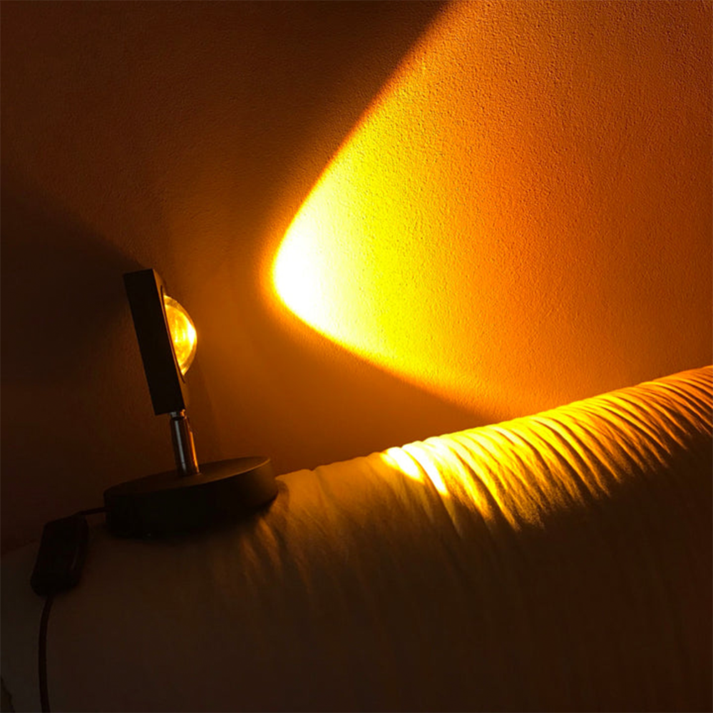 مصباح طاولة LED بمظهر عتيق، لمبة بتوهج ذهبي لطيف
