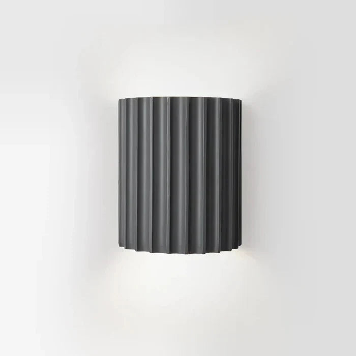 Resin Wall Light with Ribbed Shade – Modern Interior Styling | ribuella