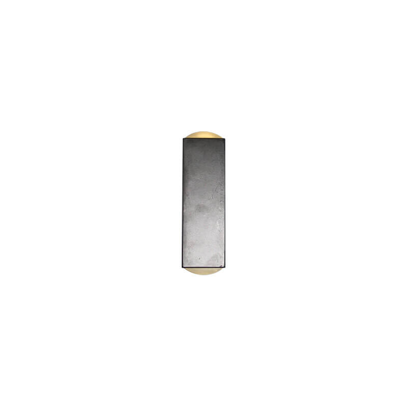 Modern Waterproof LED Wall Light, Outdoor Rated Black Rectangular Lamp