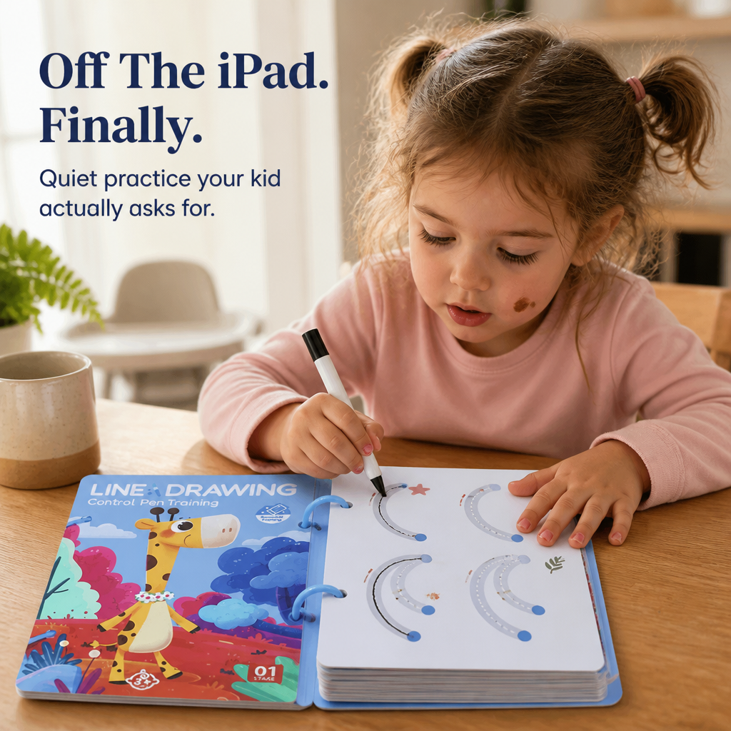 ScribbleRise™ | Troque o tempo no tablet por diversão com desenhos para contornar que o seu filho vai querer repetir | ribuella
