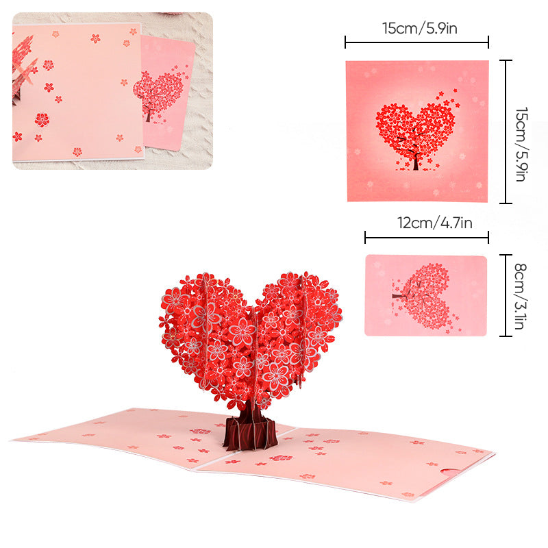 3D-pop-up-kort till mors dag med blommotiv, minnessak och detaljerad blommande design