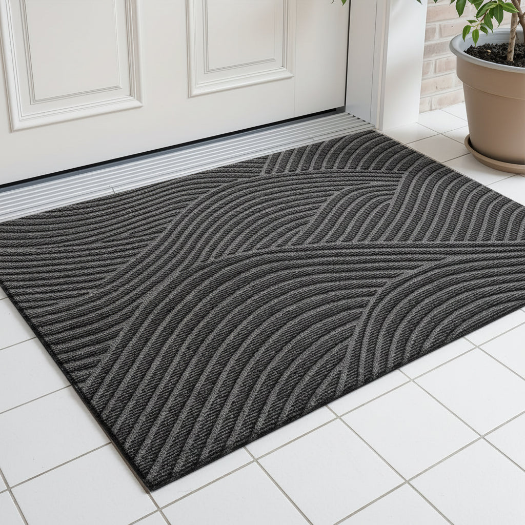 Stylish Non-Slip Geometric Entryway Mat for Your Home | ribuella