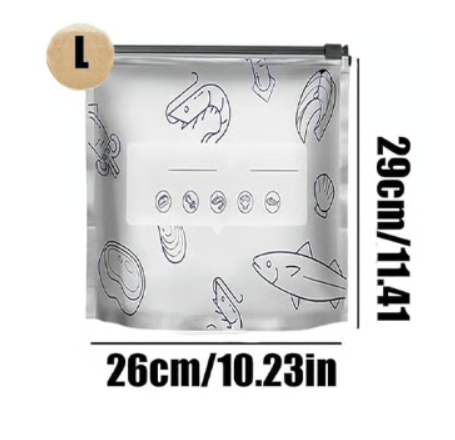Set of 20 Reusable Aluminum Zip Closure Bags – Resealable Up to 200 Uses | ribuella