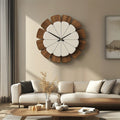 ساعة حائط خشبية أنيقة وصامتة من Serenity Circle | ribuella