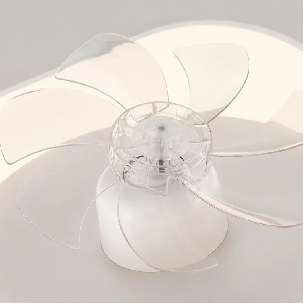 Full Spectrum Eye-Care Ceiling Fan Light — Compact Low Profile Design