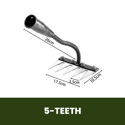 TerraEdge Carbon Steel Weed Rake | Effortless Power That Protects and Revives Your Garden | ribuella