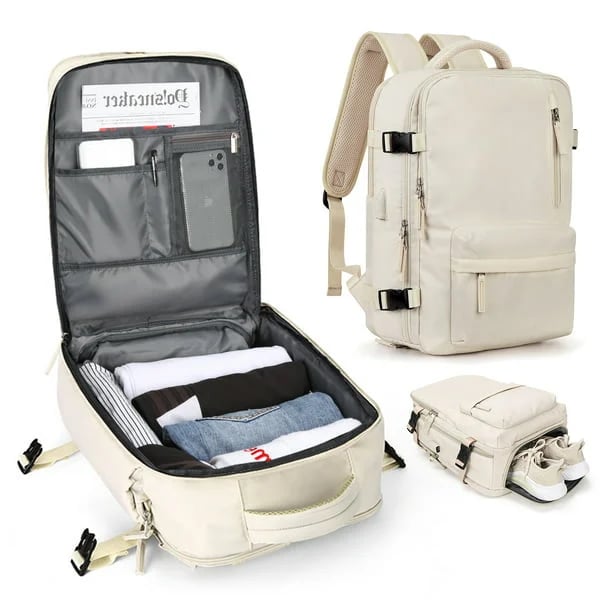 Stylish 35L Travel Backpack for Women - Water-Resistant & Secure | ribuella
